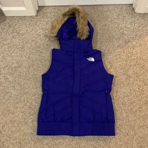 The North Face Women's Purple Hooded Vest